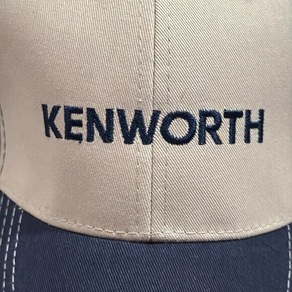 NWT Kenworth Navy Blue Cream Baseball Hat - Picture 2 of 6